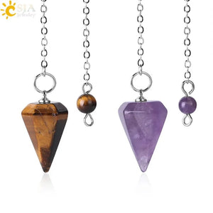 Natural Stones Reiki Healing Pendulums