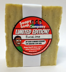 Limited Edition - Moisturize! - EucaLime Bar Soap (vegan, halal)