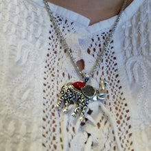 Elephant Pendant Bracelet and earrings