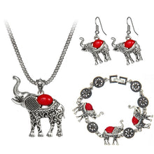 Elephant Pendant Bracelet and earrings