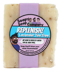 Replenish! - Lavender Tea Tree Bar Soap (vegan, halal)