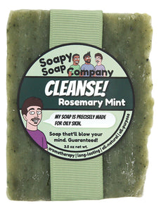 CLEANSE! - Rosemary Mint Bar Soap (vegan, halal)
